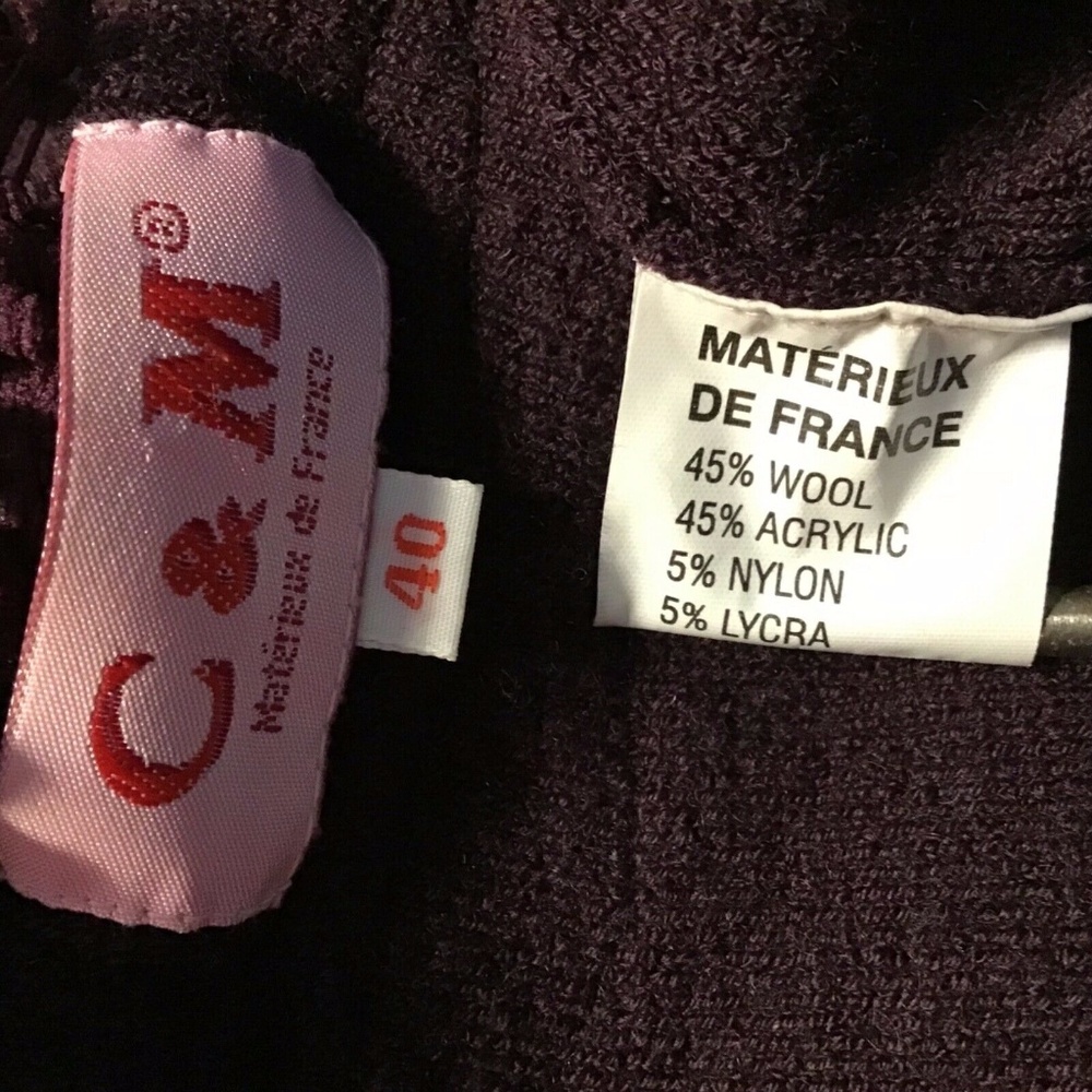 C&M Paris Wool Blend Embellished Cardigan Medium - Picture 6 of 7